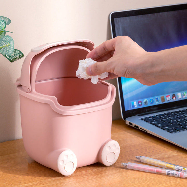 Lisslune | Lazy Penguin Office Mini Trash Can
