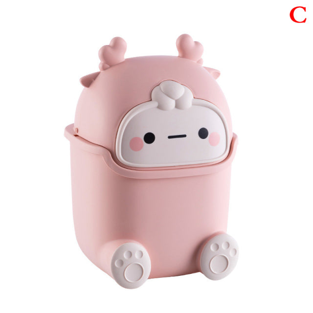 Lisslune | Lazy Penguin Office Mini Trash Can