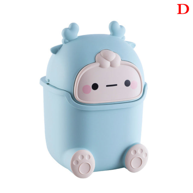 Lisslune | Lazy Penguin Office Mini Trash Can
