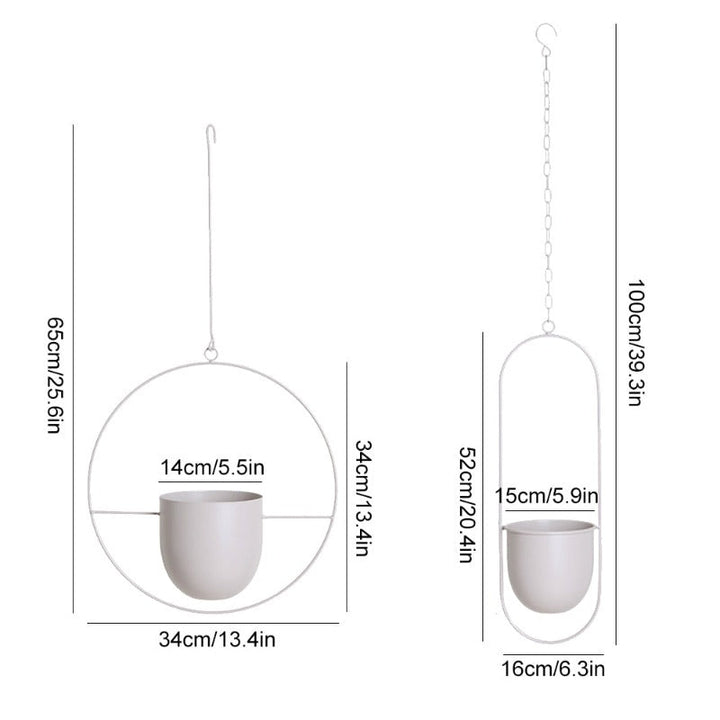 Lisslune | Frendorf Vivienne Hanging Plant Pot Holder made of Metal