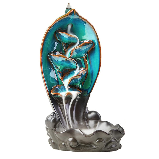 Lisslune | Ceramic Waterfall Backflow Yoga Incense Burner