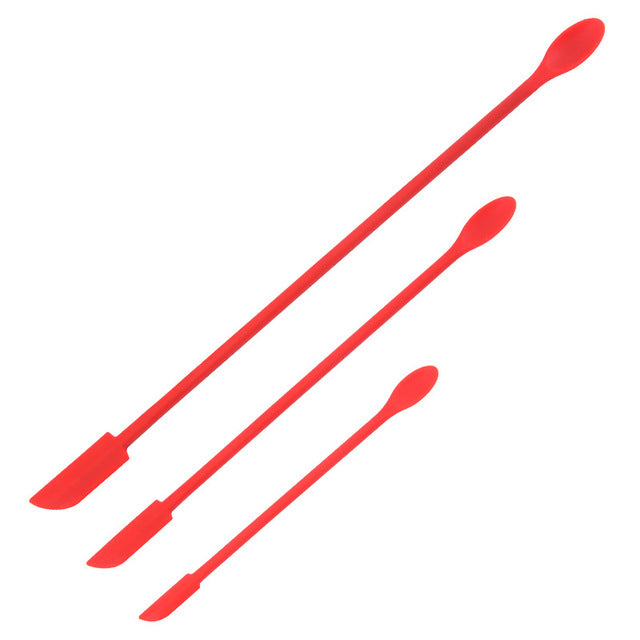 Lisslune | Flexible Long Handle Bottle Scraper Spoon Set