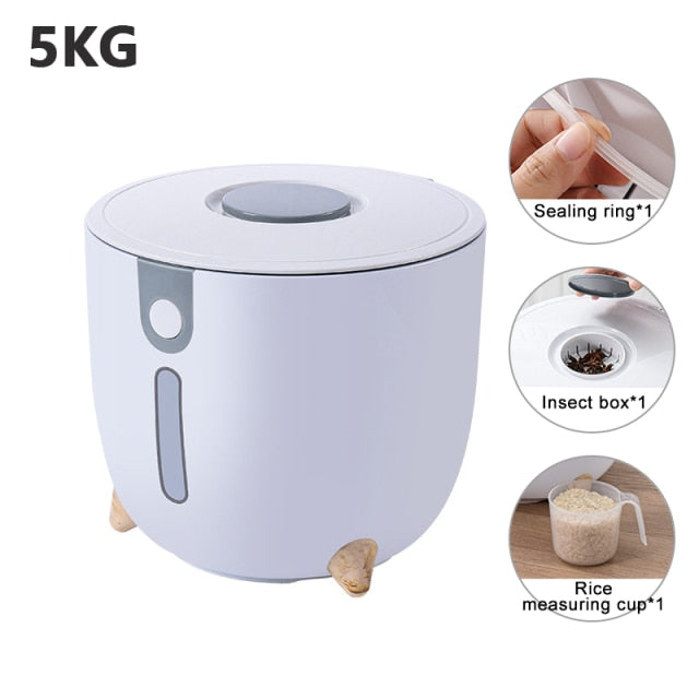 Lisslune | Large Capacity Moisture-Proof Rice Storage Container