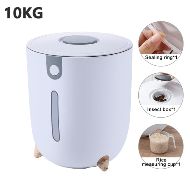 Lisslune | Large Capacity Moisture-Proof Rice Storage Container