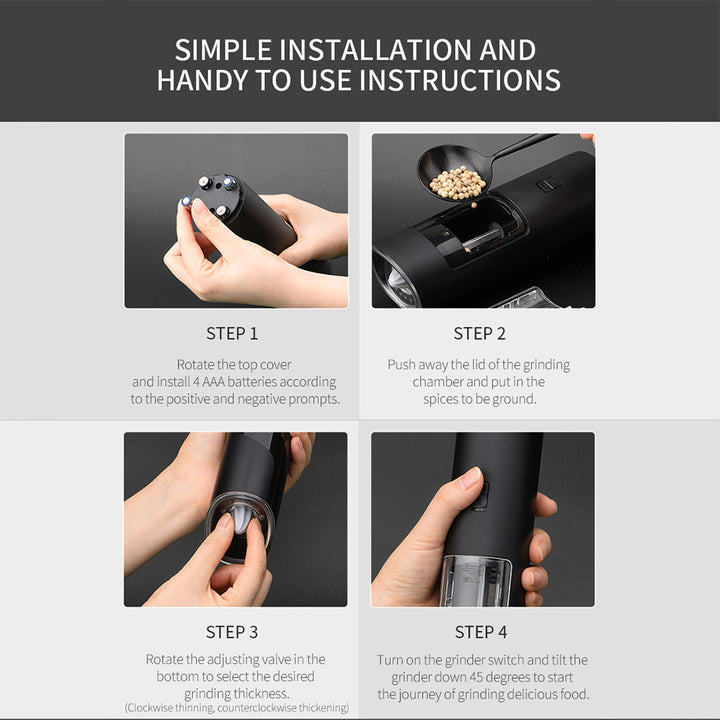 Lisslune | Electric Automatic Seasoning Grinder