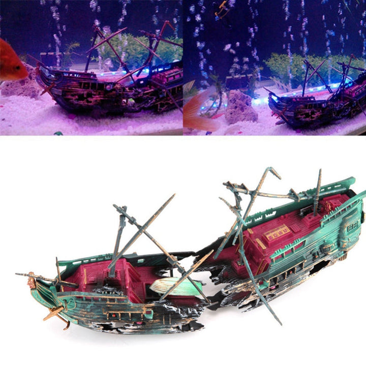 Lisslune | Large Shipwreck Aquarium Decoration