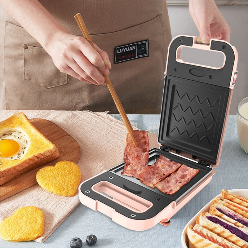Lisslune | Electric Sandwich Toaster Waffle Maker