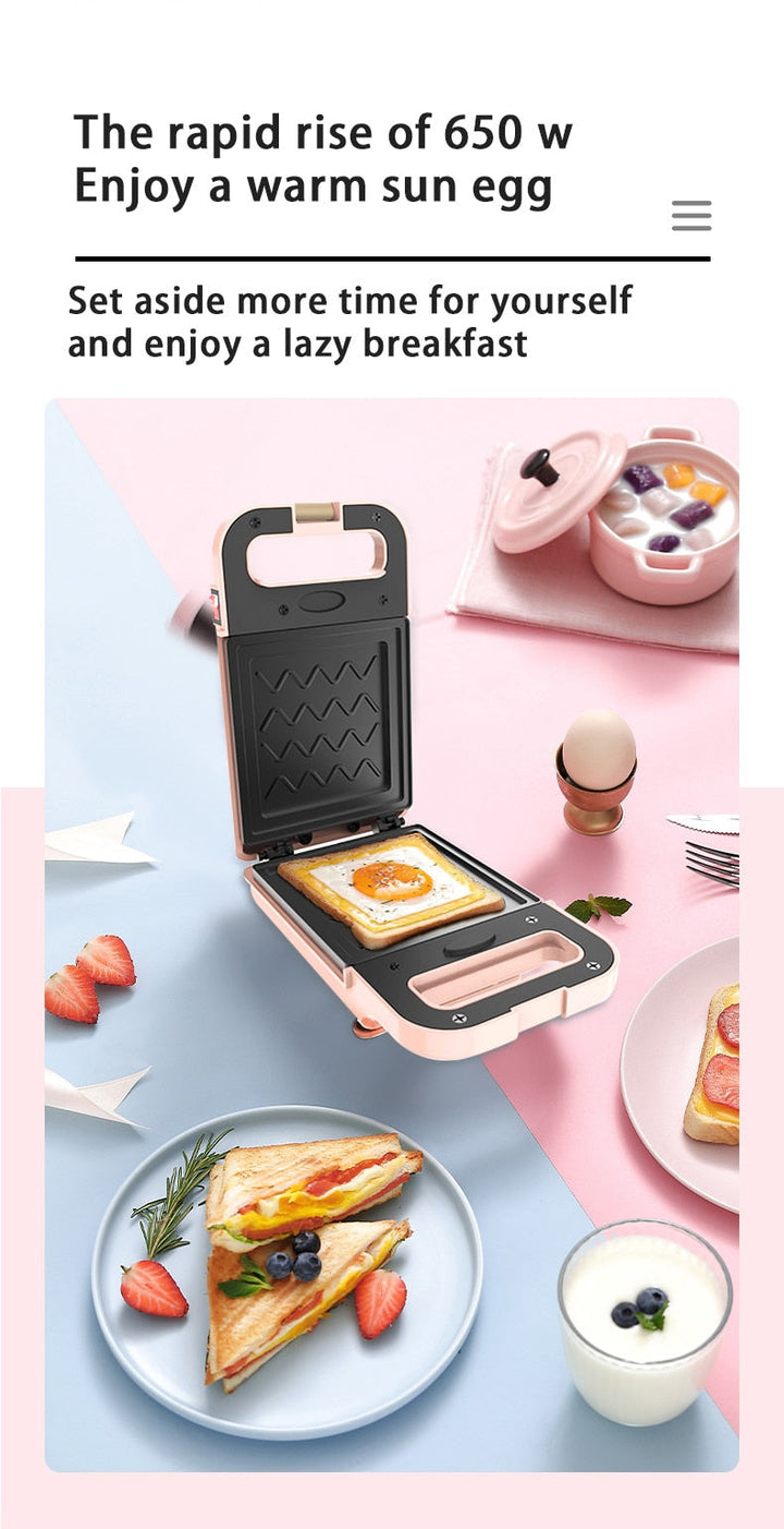 Lisslune | Electric Sandwich Toaster Waffle Maker