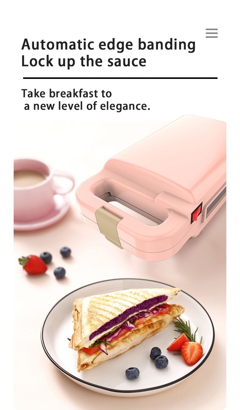 Lisslune | Electric Sandwich Toaster Waffle Maker