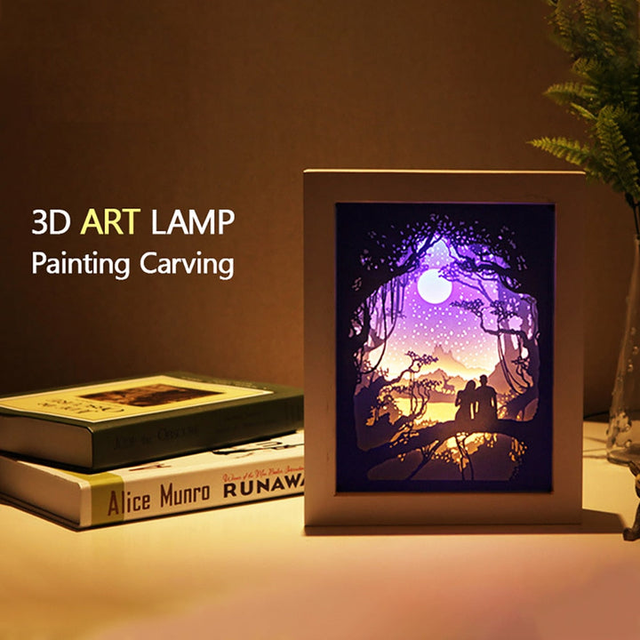 Lisslune | Creative 3D Paper Box LED Night Lamp