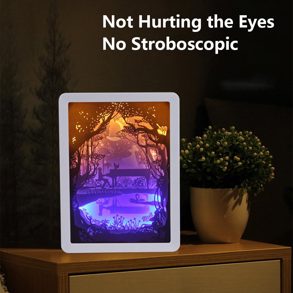 Lisslune | Creative 3D Paper Box LED Night Lamp