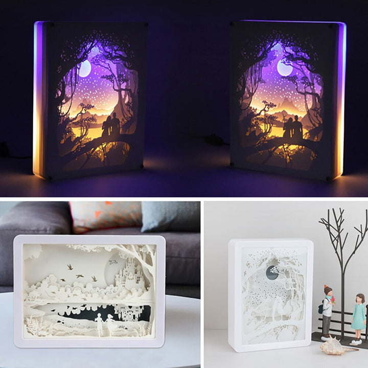 Lisslune | Creative 3D Paper Box LED Night Lamp