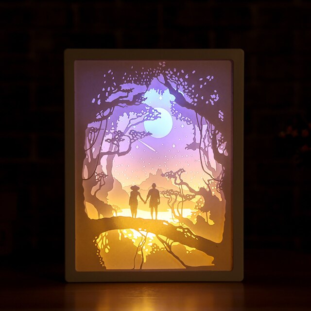 Lisslune | Creative 3D Paper Box LED Night Lamp