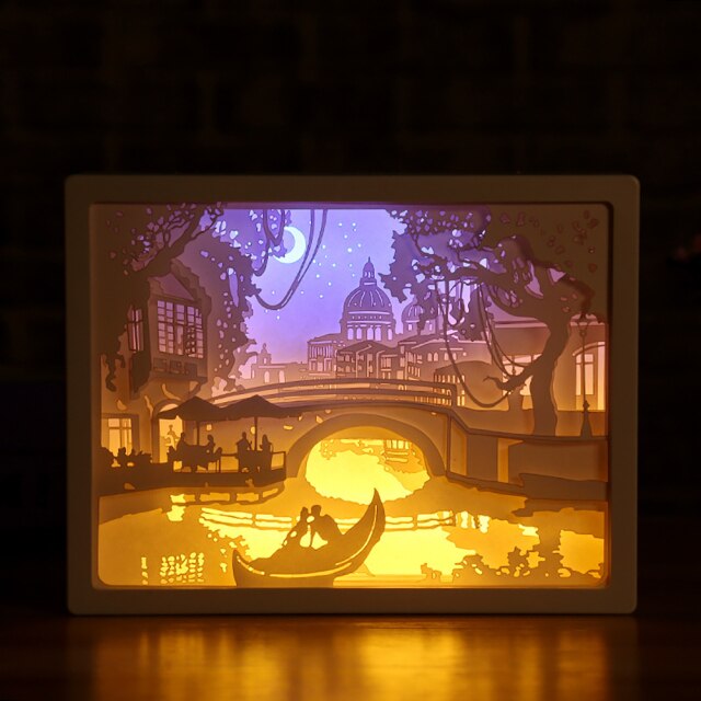 Lisslune | Creative 3D Paper Box LED Night Lamp