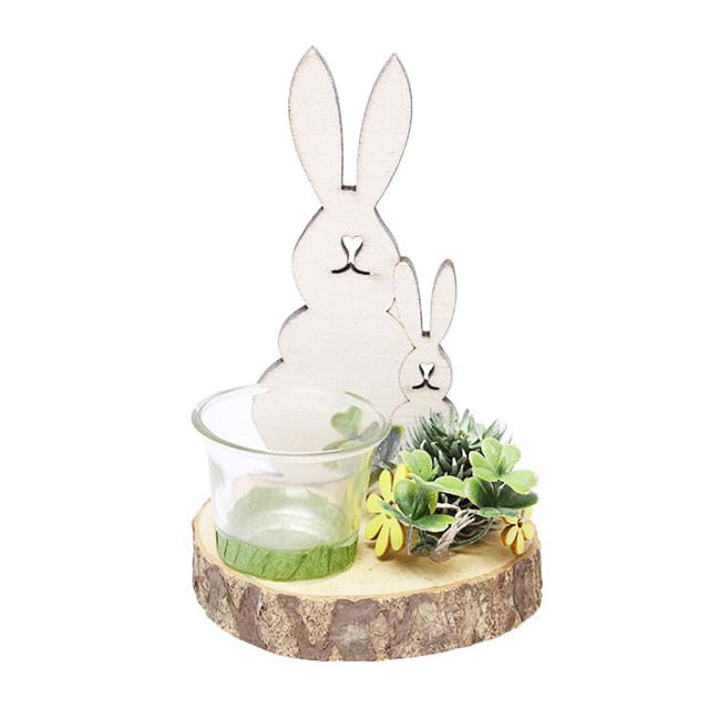 Lisslune | Easter Bunny Nordic Candle Holder Rabbit