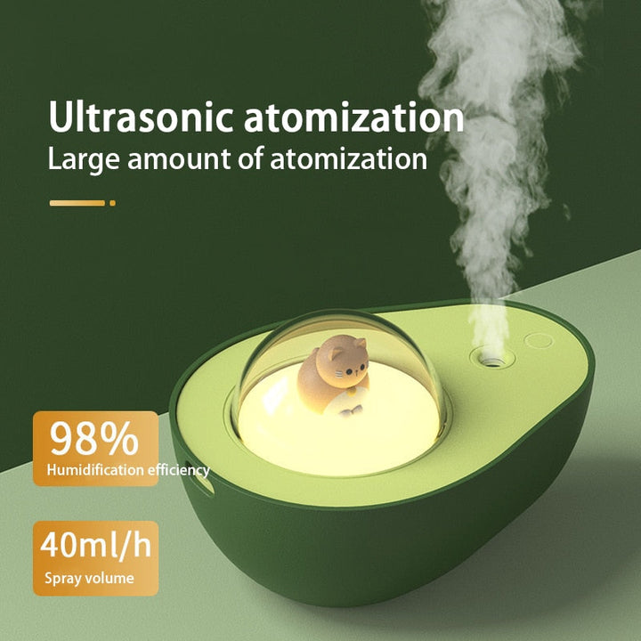 Lisslune | Cute Avocado Humidifier Night Lamp