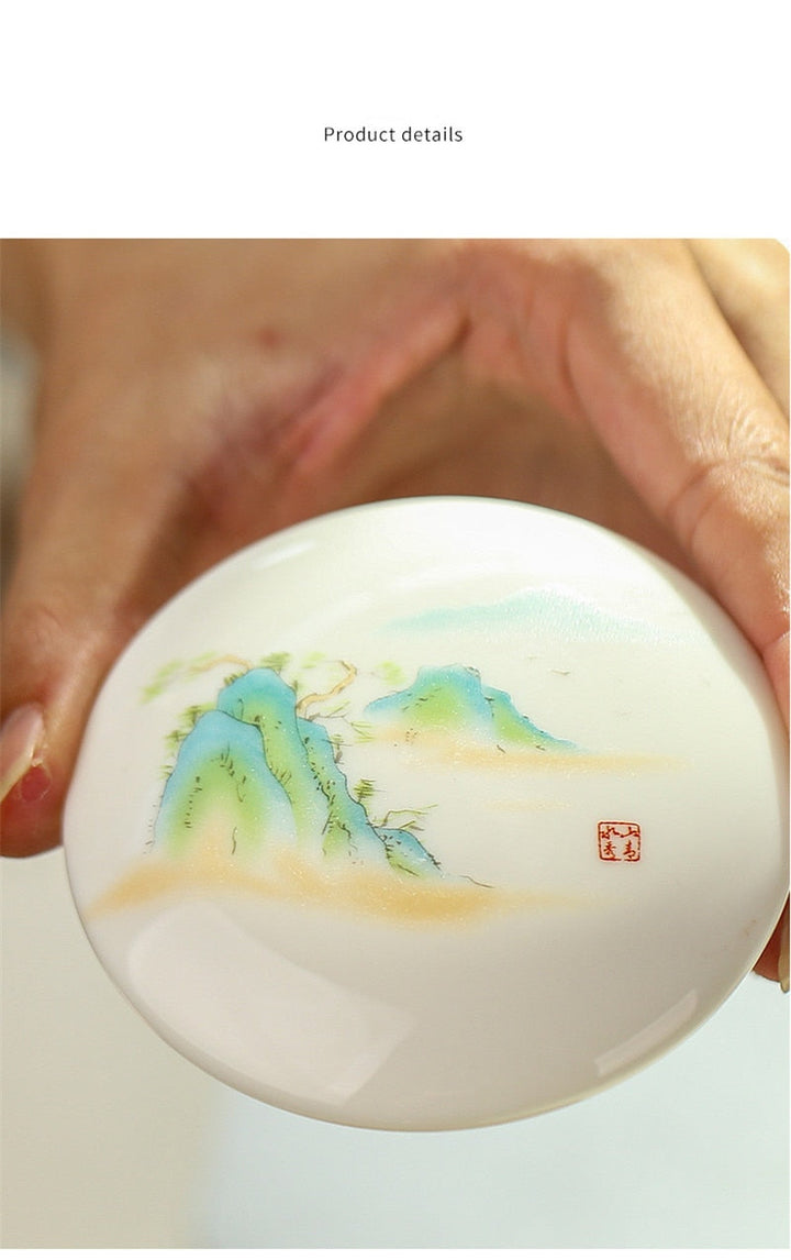 Lisslune | Creative Separated Tea Filter Ceramic Cup Set