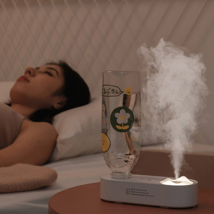 Lisslune | Elegant Water Bottle Humidifier Night Lamp
