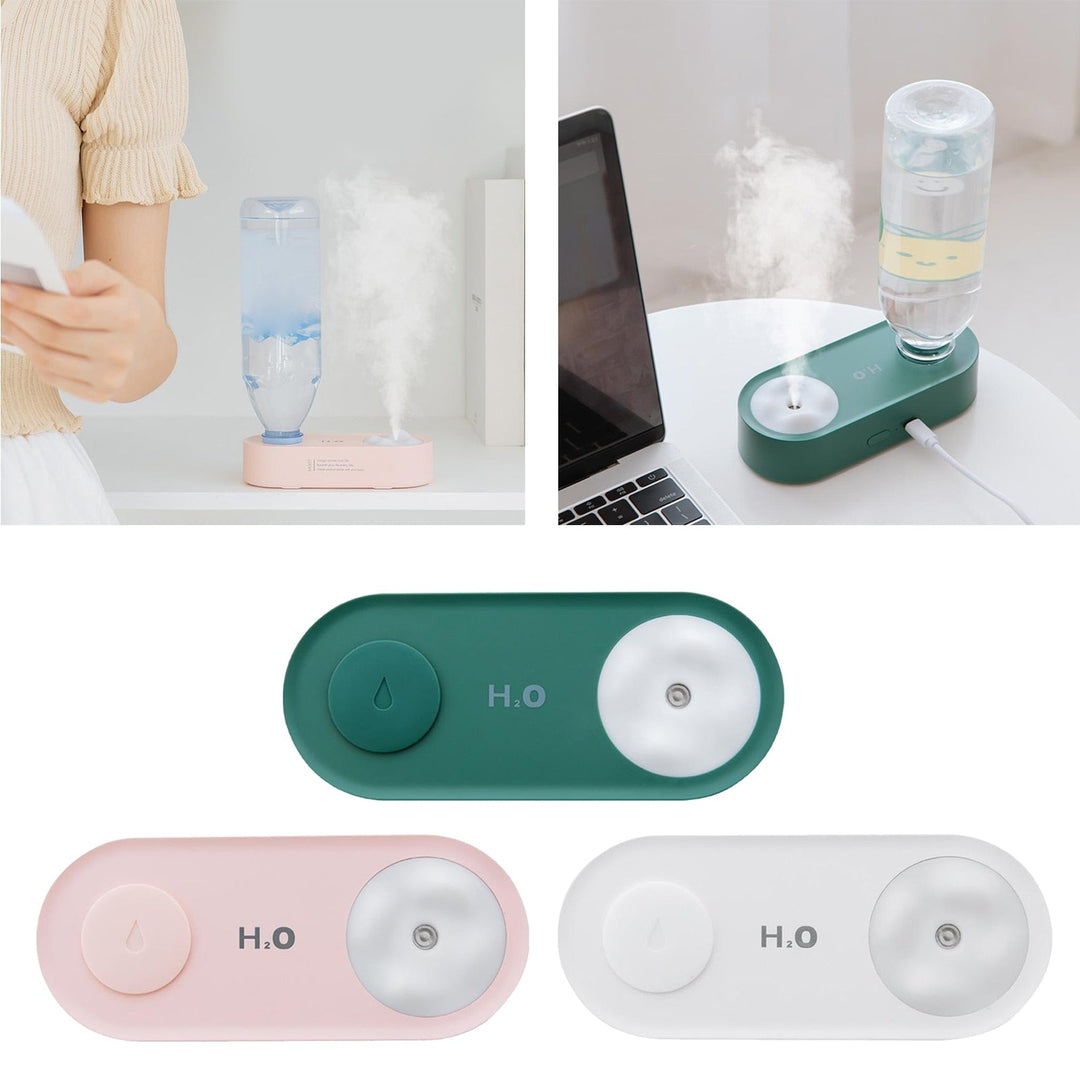Lisslune | Elegant Water Bottle Humidifier Night Lamp
