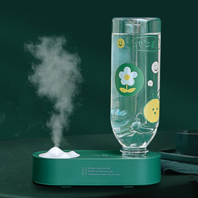 Lisslune | Elegant Water Bottle Humidifier Night Lamp