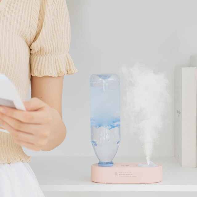 Lisslune | Elegant Water Bottle Humidifier Night Lamp