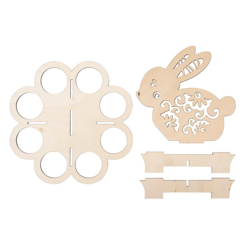 Lisslune | Creative Easter Wooden Bunny Egg Rack
