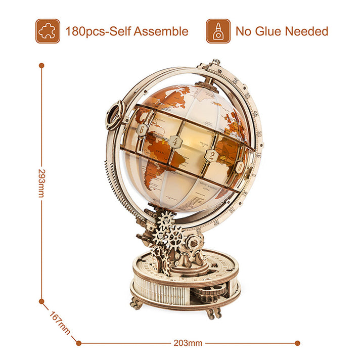 Lisslune | 3D Puzzle Luminous Globe
