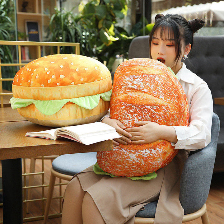 Lisslune | 2in1 Comfy Hamburger Pillow Seat Cushion