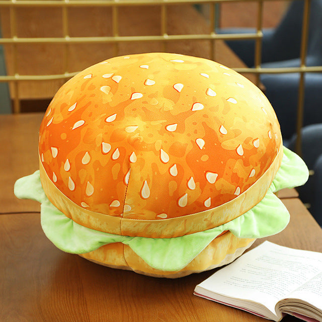 Lisslune | 2in1 Comfy Hamburger Pillow Seat Cushion