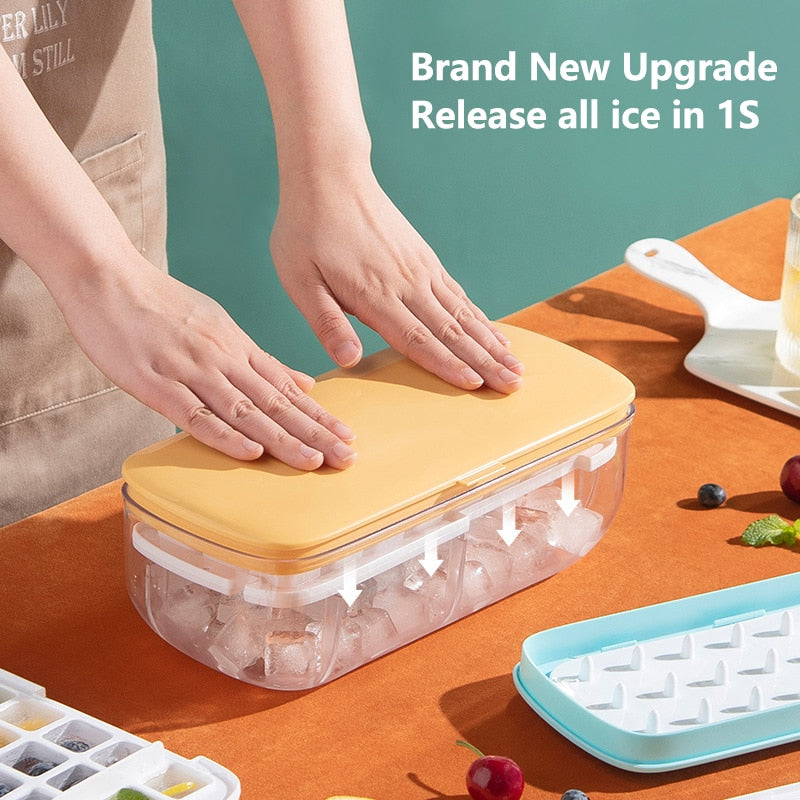 Lisslune | Double Layer Lazy Ice Maker Storage Box