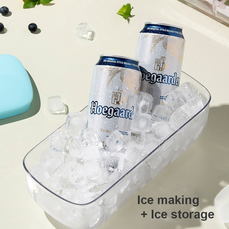Lisslune | Double Layer Lazy Ice Maker Storage Box
