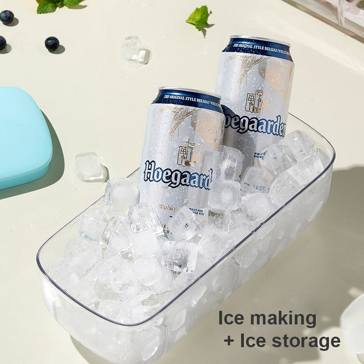 Lisslune | Double Layer Lazy Ice Maker Storage Box