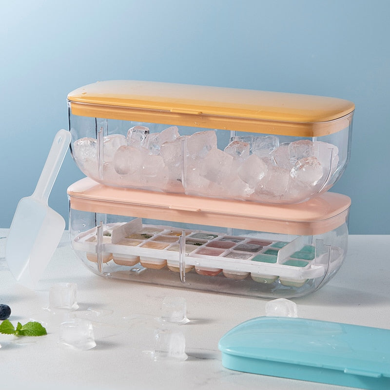 Lisslune | Double Layer Lazy Ice Maker Storage Box