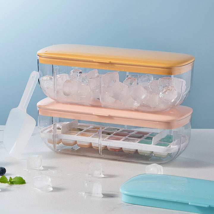 Lisslune | Double Layer Lazy Ice Maker Storage Box