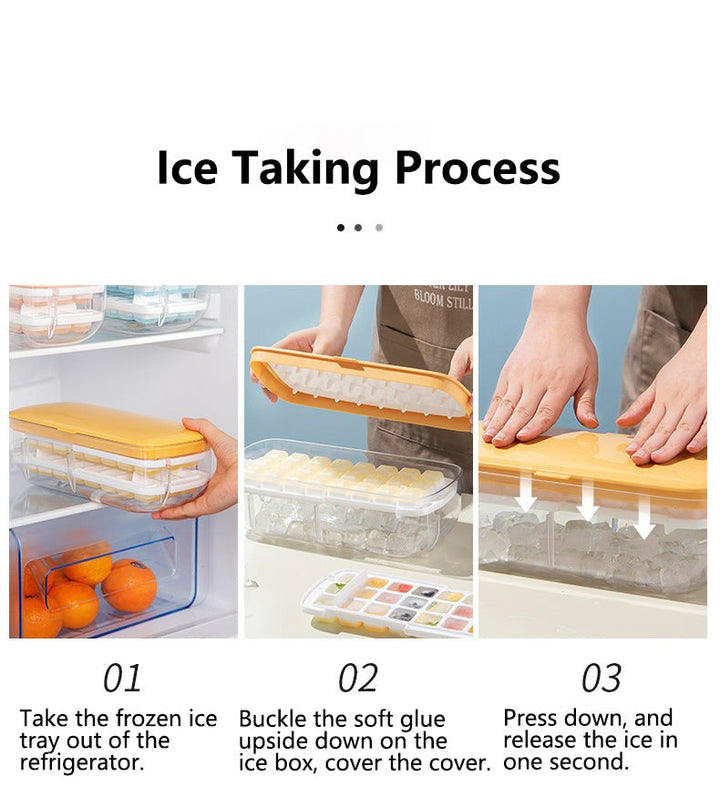 Lisslune | Double Layer Lazy Ice Maker Storage Box