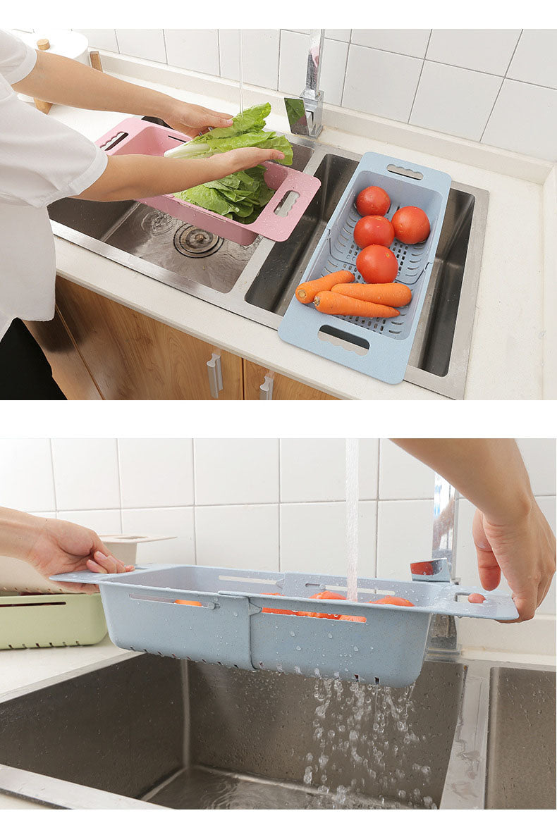 Lisslune | Adjustable Telescopic Fruit Sink Basket