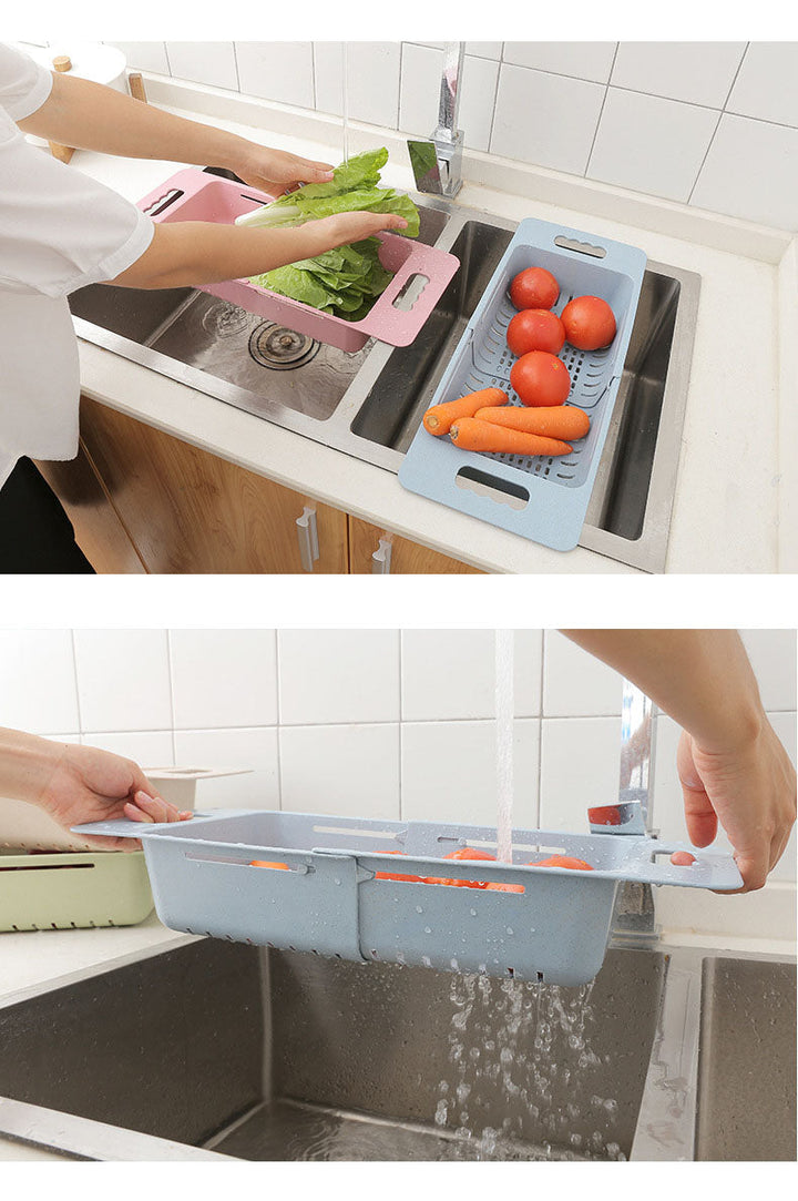 Lisslune | Adjustable Telescopic Fruit Sink Basket