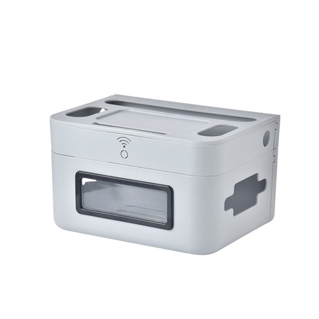 Lisslune | Wall-Mounted Wifi Cable Socket Storage Organizer Box