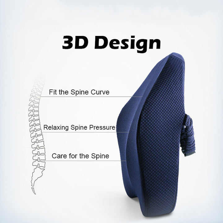Lisslune | Office Chair Memory Foam Cushion Pillow Set