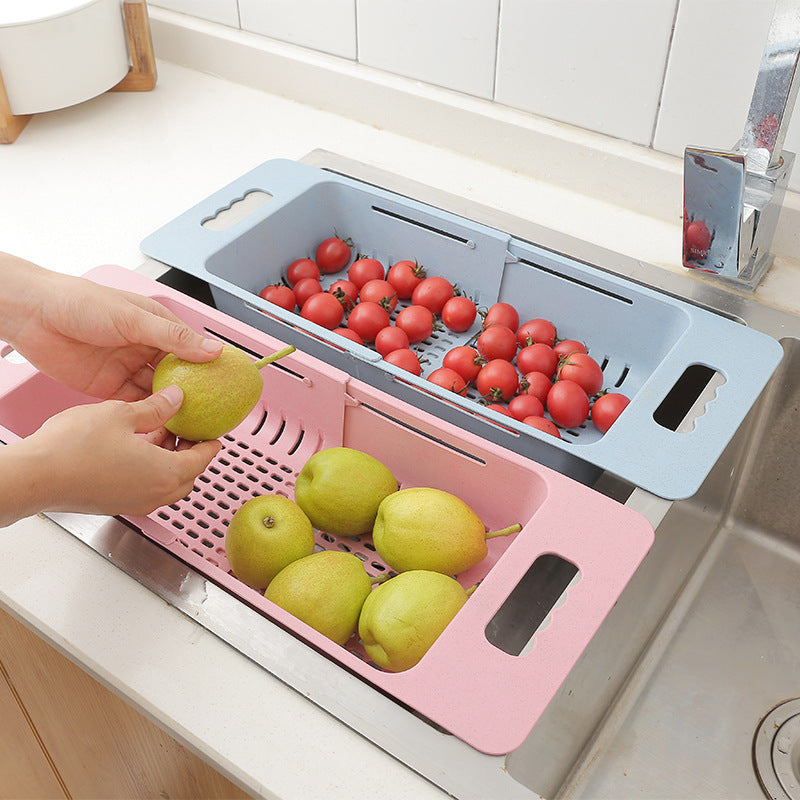 Lisslune | Adjustable Telescopic Fruit Sink Basket