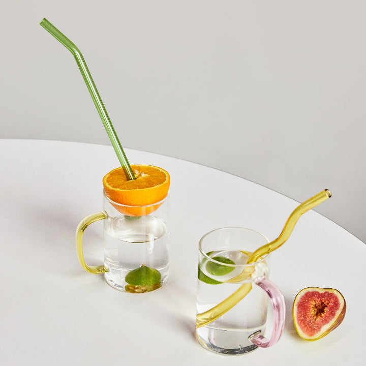 Lisslune | Colorful Environment Friendly Reusable Glass Straw