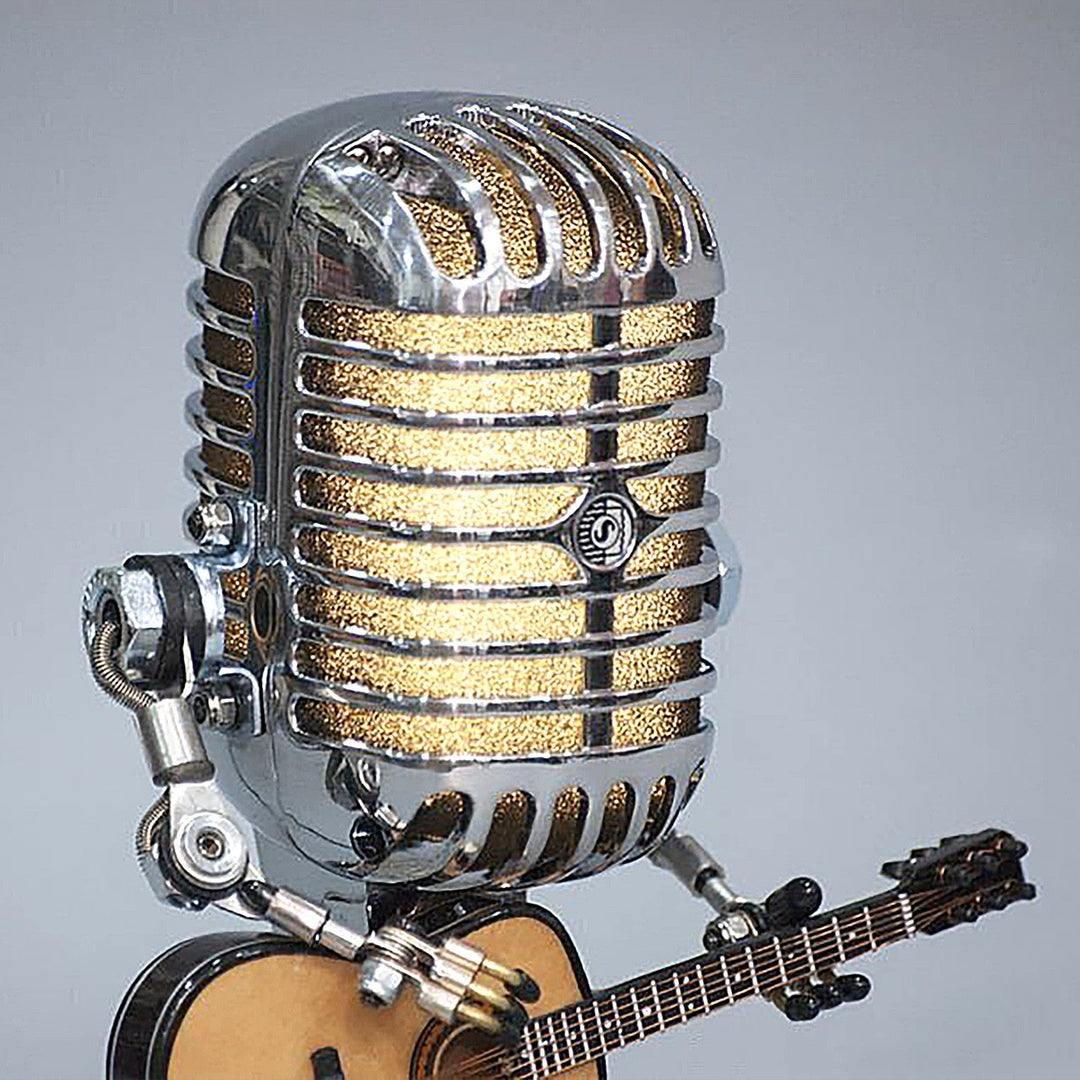 Lisslune | Vintage Guitar Playing Microphone Robot Lamp