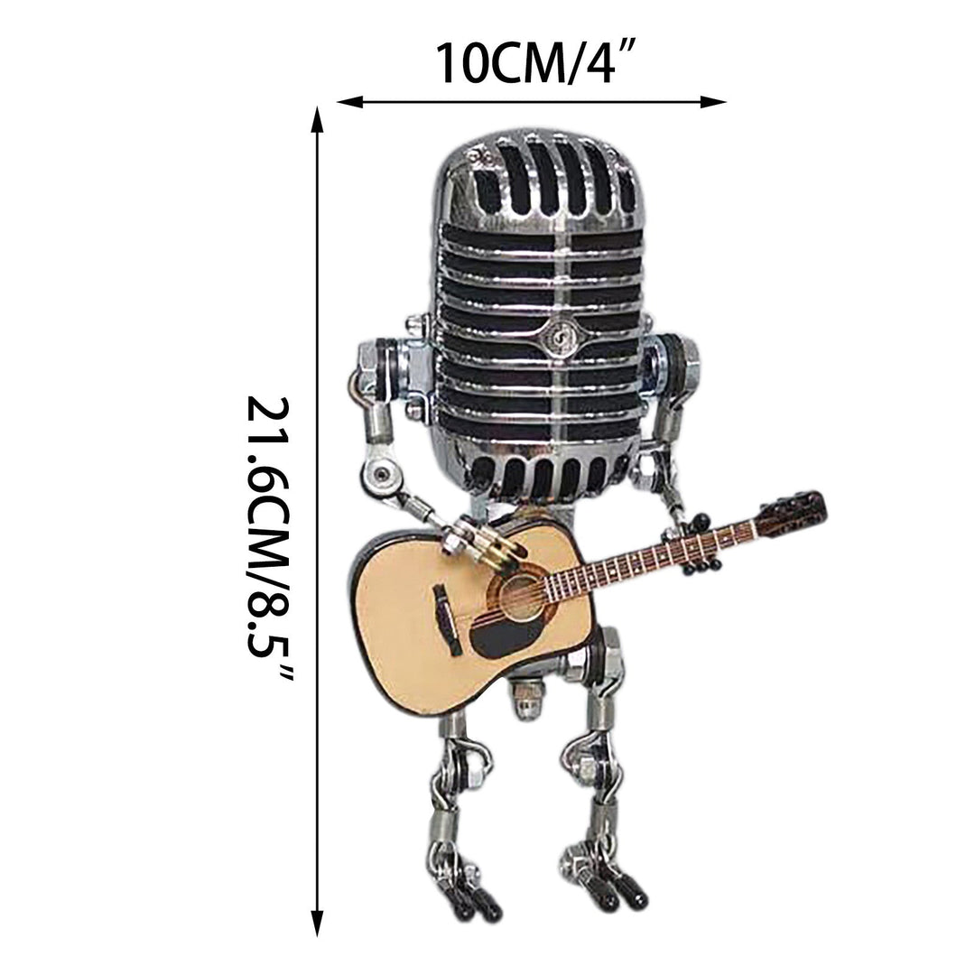 Lisslune | Vintage Guitar Playing Microphone Robot Lamp