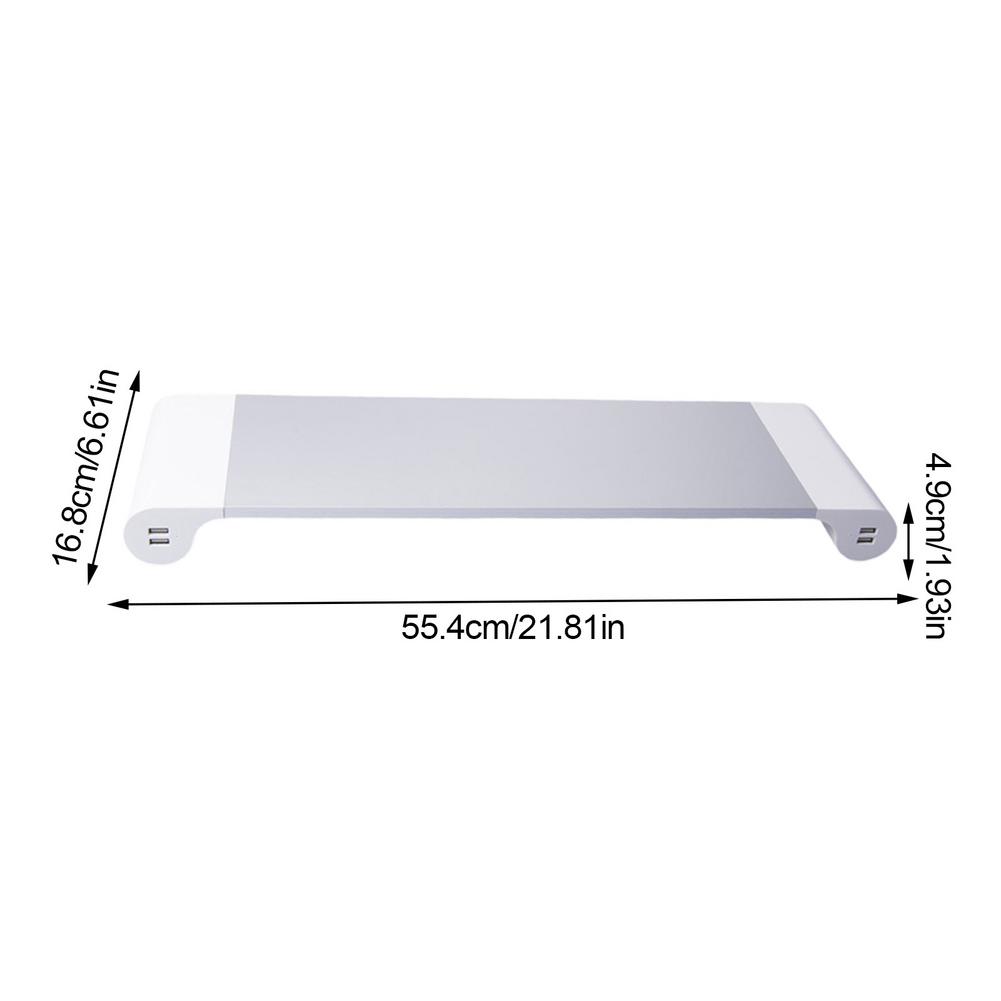 Lisslune | Universal USB Phone Charging Monitor Riser Stand