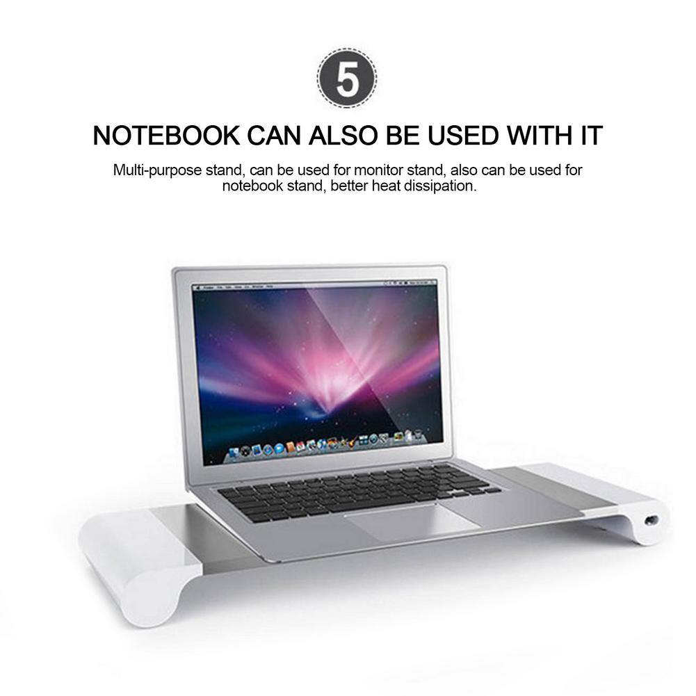 Lisslune | Universal USB Phone Charging Monitor Riser Stand