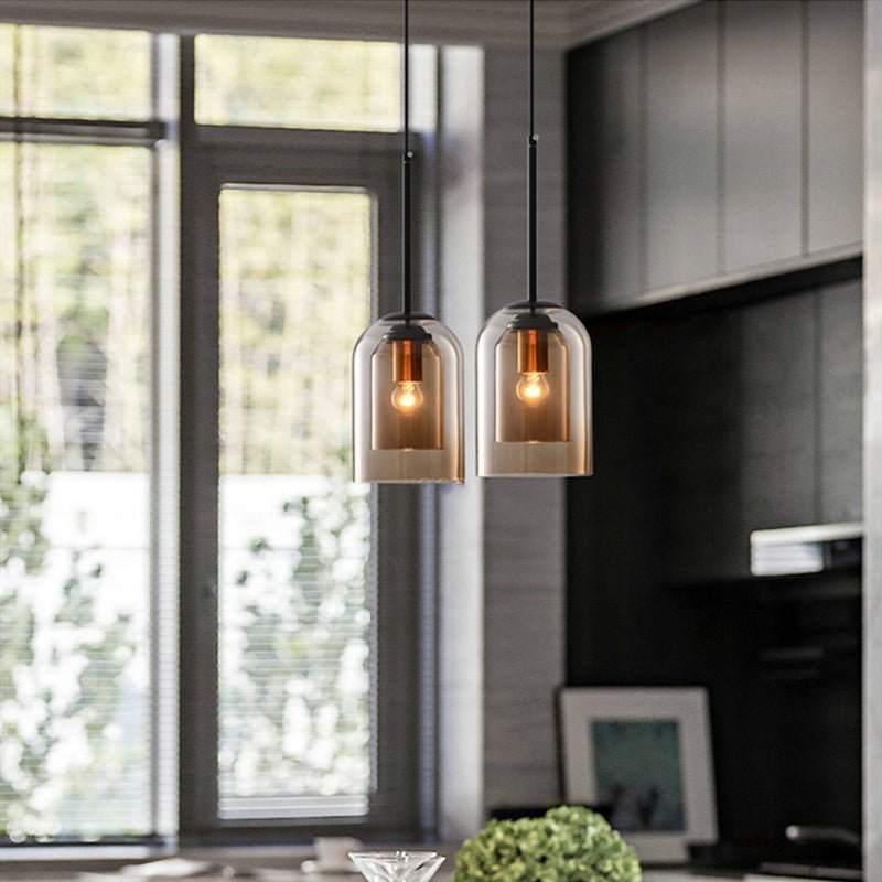 Lisslune | Stylish Double Glass Pendant Light - AuraGlass