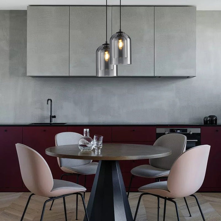 Lisslune | Stylish Double Glass Pendant Light - AuraGlass