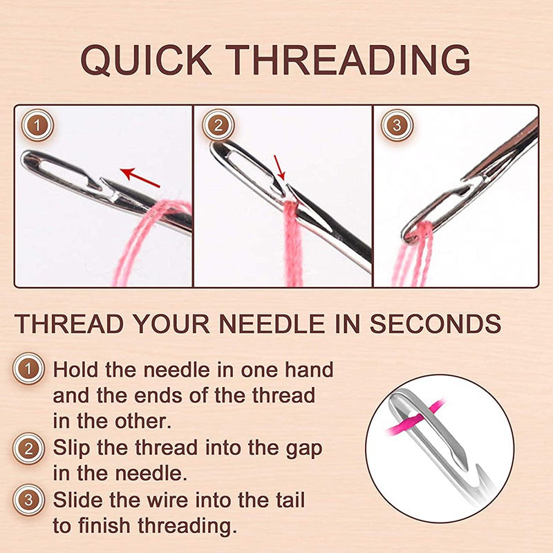 Lisslune | Stainless Steel Needless Sewing Tool Kit