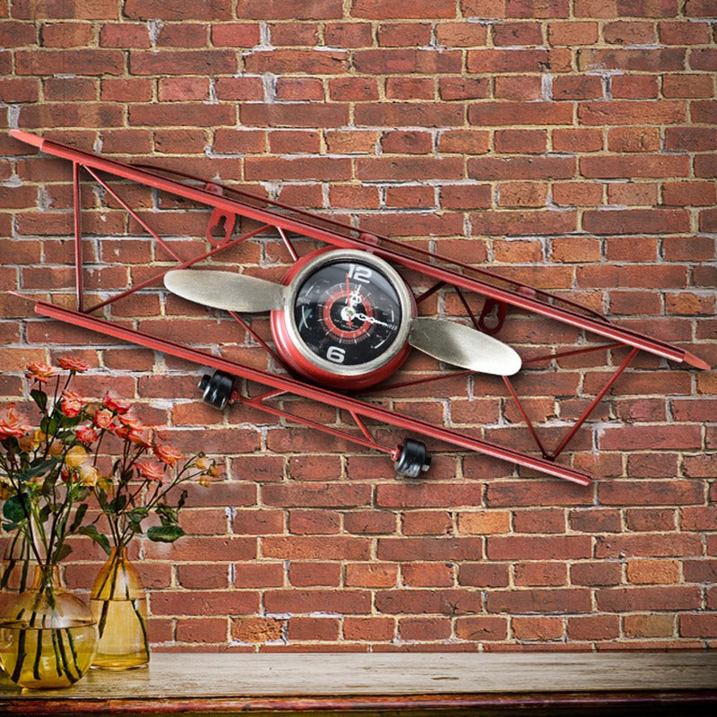 Lisslune | Creative Retro Aircraft Wall Clock