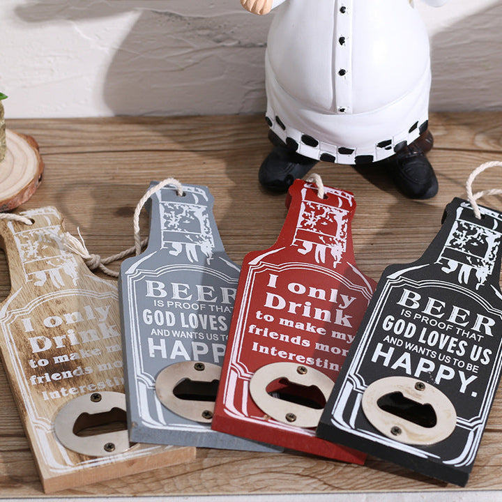 Lisslune | Retro Wood Bottle Opener
